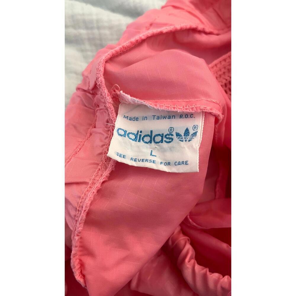 VINTAGE 70'S ADIDAS SPORTS PINK ZIP TRACK PANTS - Picture 10 of 11
